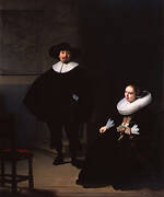A Lady and Gentleman in Black