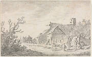 Landscape with a Cottage and Figures