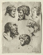 Book for Learning to Draw (Livre pour apprendre à dessiner): Six Portrait Heads