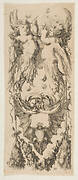 Two Winged Children with Bodies Turning into Ornament Blowing Bubbles
