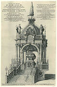 Katafalk van de Infante Balthasar te Antwerpen (vooraanzicht), 1647