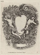 Cartouche with Apollo and Pan