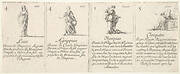 Liuie, Agrippine, Olympias, and Cleopatre, from 'The game of queens' (Le jeu des Reines renommées)