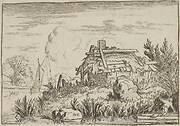 The Ruined Cottage, Surrounded by Water
