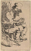 Beggar Seated Warming His Hands at a Chafing Dish