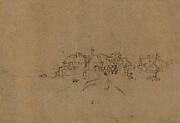 Figures on the Anthoniesdijk Entering Houtewael [verso]