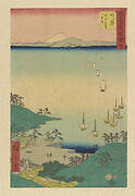 Arai station, from Fifty-three Stations Along the Tokaido (Tokaido Gojusan-tsugi)