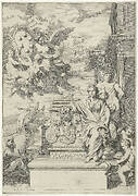 Allegorie op de handel en het familiewapen van De Medici