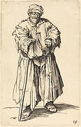Fat Beggar with Eyes Cast Down