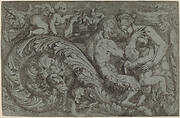 Decorative Panel with Mythological Figures