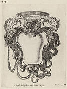 Cartouche Flanked by Dragons