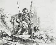 Three Soldiers and a Youth